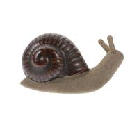 Alipis Estatua Decorativa de Caracol Pequeño de Cerámica para Jardín y Escritorio, Adorno Adorable Fina Artesanía para Mini Jardines y Plantas