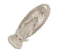 Alipis Estatua Pequeña Virgen María Resina Figura Religiosa para Decoración de Hogar Ornamentación Elegante para Sala de Estar Detalle Artesanal Dorado