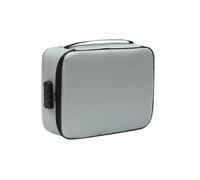 Alipis Estuche Ignífugo de 3 Capas para Documentos con Cerradura Bolsa Organizadora Multifuncional Gris para Archivos Pasaporte y Tarjetas Gran Capacidad para Viaje y Uso Doméstico