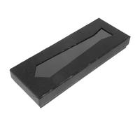 Alipis Estuche Organizador de Corbatas Negro Diseño de Piel de Serpiente, Caja de Almacenamiento para Viaje, Multifuncional para Corbatas y Pañuelos, Caja Rígida para Hombre Elegante