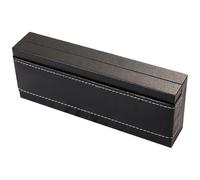 Alipis Estuche para Bolígrafos Vacío de PU Negro, Organizador Portátil Compacto para Plumas Estilográficas, Caja Resistente para Exhibición y Almacenamiento en Ceremonias y Oficina