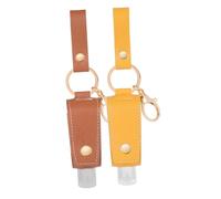 Alipis Estuche para Botellas de Viaje de 30ml con Diseño Compacto y Llavero, Funda Protectora de Plástico con Tapa para Gel Lavadora, Adecuado para Uso Indoor y Outdoor, Color Aleatorio