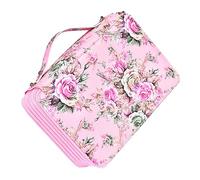 Alipis Estuche para Lápices de Diseño de Rosas Multicapa Grande para Guardar Obras de Arte para Material Escolar y Dibujo Profesional