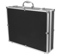 Alipis Estuche Protector para Micrófono Inalámbrico Negro, Caja Rígida Portátil para 4 Micrófonos con Asa, Organizador de Almacenamiento Resistente para Viajes y Uso Profesional