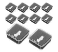 Alipis Estuche Rígido Protector para Agujas de Tocadiscos At3600l, Caja Portacartuchos de Pvc Transparente 10 Piezas, Organizador Compacto para Almacenamiento y Transporte