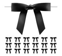 Alipis Etiquetas Lazo Negro Diseño Elegante de Poliéster para Copas de Vino 30 Identificadores Resistentes para Fiestas y Cenas Románticas para Aficionados al Vino