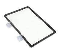 Alipis Etiquetas Magnéticas A4 Negras 300X210 MM Doble Imán Soporte Práctico para Letreros y Señalización de Estanterías Reutilizables para Supermercados y Clasificación en Tiendas