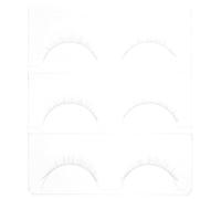 Alipis Extensiones de Pestañas Postizas Cortas Naturales 3 Pares para Cosplay y Maquillaje de Halloween Pestañas para Fiestas y Uso Diario