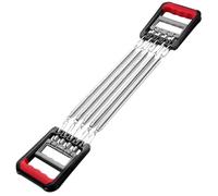 Alipis Extensor de Pecho Multifunción con Resorte Desmontable Banda Resistente para Entrenamiento de Fuerza y Agarre Ejercitador Portátil para Brazos y Músculos para Hombre Rojo y Negro