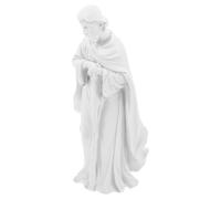 Alipis Figura del Padrenuestro de Resina Blanca Estatua Cristiana de Jesús Decorativa para Hogar Escultura Renacentista Religiosa Navideña Adorno Católico Espiritual para Altar y Sala