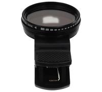 Alipis Filtro Ajustable Nd2-400 para Lente de Teléfono Móvil 37mm, Kit Clip Vertical, Tapa y Bolsa de Almacenamiento, Accesorio para Fotografía Móvil y Filtro de Densidad Neutra
