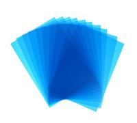 Alipis Filtro de Color Azul en Gel PVC para Luz de Vídeo y Fotografía Profesional, Paquete de 10 Piezas Mezcla y Filtrado de Rangos de Onda