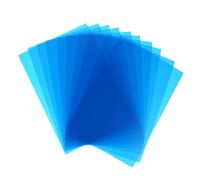 Alipis Filtros de Corrección de Color y Gel Fotográfico para Iluminación Led, Paquete de 10 Láminas Transparentes 30x21 Cm, Uso Profesional en Fotografía y Vídeo, Color Azul