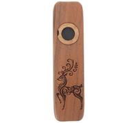 Alipis Flauta Kazoo de Madera de Nogal Profesional, Instrumento de Viento Musical para Escenario y Estudio, Sonido Auténtico, Portátil y Ergónomico, Adecuado para Músicos