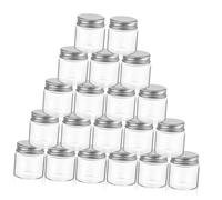 Alipis Frascos De Vidrio Pequeños Con Tapa Hermética 50 Ml 20 Unidades Almacenamiento Seguro Material De Vidrio Adecuado Para Alimentos Viajes y Hogar