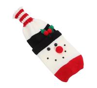 Alipis Funda Decorativa De Punto Navideño para Botella De Vino Protector De Vino Accesorio Festivo