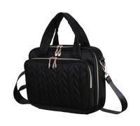 Alipis Funda Protectora para Biblia Católica Negra, Organizador de Viaje con Correa Ajustable y Espacio para Bolígrafo, Bolsa Multiusos para Libros y Escrituras, Resistente al Desgaste,