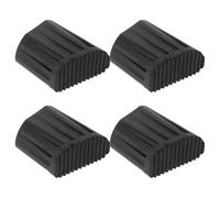 Alipis Fundas Antideslizantes para Pies de Escalera 22x40 Mm, Juego de 4 Almohadillas de Goma Gruesas D Tipo, Protección Segura para Plataforma y Piso en Uso Doméstico