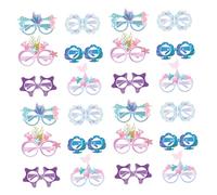 Alipis Gafas de Fiesta de Sirena de Papel para 24 Unidades Accesorio Ligero y Compacto para Cumpleaños y Fiestas Temáticas de Verano