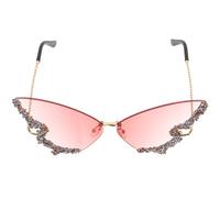 Alipis Gafas de Sol sin Montura Decoración Verano, Protección UV y Diseño de Ala para Actividades al Aire Libre en Días Soleados