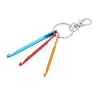 Alipis Ganchos de Ganchillo de Aluminio Oxidado de Colores con Llavero Gancho Cabezal Pequeño para Tejer Herramienta Portátil para Manualidades y Proyectos de Crochet