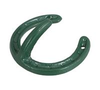 Alipis Ganchos de Pared Metálicos Forma de Herradura Vintage Industrial, Gancho Rústico de Hierro Fundido Verde para Colgar Abrigos, Llaves y Toallas, Percha de Pared Resistente