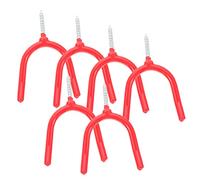 Alipis Ganchos Metálicos para Colgar en Pared 6 Piezas Multifunción Almacenamiento de Herramientas Garaje Resistente Doble Gancho para Organización de Jardín y Cobertizo