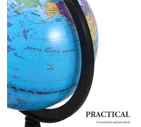 Alipis Globo Terráqueo de Escritorio con Soporte Decoración Moderna y Herramienta Interactiva para Enseñanza Geográfica Oficina y Aula Escolar