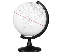 Alipis Globo Terráqueo en Blanco para Colorear, Globo Interactivo Borrable para Niños, Accesorio de Escritorio para Aprender Geografía Y Decorar, Adorno Portátil sin Pintar, 5.57 Pulgadas