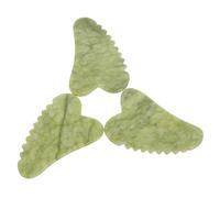 Alipis Gua Sha Facial Tool 3 Pcs Gua Sha Stone For Face Jade Massage Scraper Heart-Shaped Skin Care Tool For Travel And Home Use