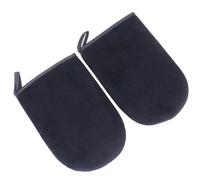 Alipis Guantes Autobronceadores 2 Unidades Tamaño Único De Pelusa Cómodos Aplicadores De Autobronceador Para Aplicación Uniforme En Piel Negra Para Cuidado Corporal