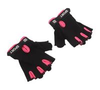 Alipis Guantes de Ciclismo sin Dedos para Color Rosa, Transpirables Nylon, Alta Elasticidad y Fácil de Poner para Ciclismo y Patinaje al Aire Libre