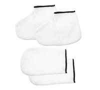 Alipis Guantes y Botas Para Spa Manos y Pies 2 Pares Talla Única Parafina Aislamiento Cuidado Hidratante Exfoliante