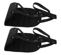 Alipis Hamaca para Pies de Avión Ajustable Portátil 2 Piezas Tapete Antideslizante y Bolsa de Almacenamiento Reposapiés Ligero para Viajes Largos Trenes y Oficina Soporte Cómodo