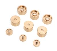 Alipis Hebilla Botón Trompeta de Cobre Pequeño Dorado, Accesorio para Válvulas de Trompeta, Cubierta de Prensa Resistente, Herramienta para Instrumento Musical Estándar, Uso en Banda