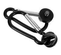 Alipis Hebilla de Correa de Cámara de Cintura Metálica Negra Gancho Portátil Resistente para Cinturón 2 Piezas Accesorio Práctico para Fotografía y Actividades al Aire Libre