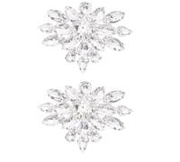 Alipis Hebillas de Zapato Cristales Desmontables para Mujer, Decoración de Zapatos de Boda Clip Extraíble, Accesorio de Joya para Tacones Altos, Adorno para Banquetes y Fiestas