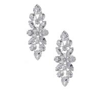 Alipis Hebillas de Zapatos Estilo Plata de Vidrio, Finos y Fáciles de Instalar, Ideales para Fiestas y Fotos Calle, 1 Par de Accesorios Elegantes