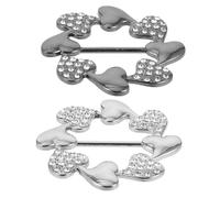 Alipis Hebillas Metálicas para Bufanda y Camisetas 2 Piezas, Clip de Chal Multifuncional, Anillo para Pañuelos y Broche Decorativo, Accesorio de Aleación para Mujer, Uso en Ropa y Chales