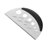 Alipis Herramienta para Pelar Hojas de Hierbas y Verduras 7 Ranuras Acero Inoxidable Negro Pelador Multiusos Apto Lavavajillas para Cocina y Preparación Rápida