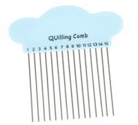 Alipis Herramienta Quilling Peine de Papel Compacto y Portátil para Manualidades DIY Peine Trenzado de Papel para Rizos y Patrones Creativos Accesorio para Amantes del Color Aleatorio