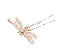 Alipis Horquillas de Boda Diseño de Libélula en Aleación Rosa, Accesorio Cabello Elegante y Resistente para Mujeres en Ocasiones Importantes y Uso Diario