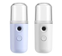 Alipis Humidificador Facial Nano Portátil 2piezas Carga Usb, 30ml Capacidad, Pulverizador de Bruma para Hidratación Profunda en Yoga y Cuidado Diario