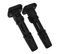 Alipis Inserto Guía Negro Plástico Diseño Ajustable de Bloqueo 12.7 Mm Diámetro, 2 Piezas para Reposacabezas de Asiento de Coche Tipo B para Interior del Vehículo y Conducción