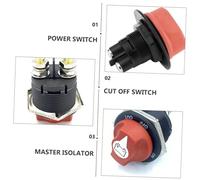 Alipis Interruptor Desconexión Batería Seccionador Principal para Rv Atv Coche Barco y Camión Aislador Maestro Seguro y Duradero