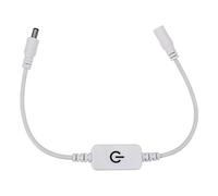 Alipis Interruptor Táctil Regulable LED 12v para Tiras de Luz Controlador con Sensor Táctil Blanco Compatible hasta 50W Ahorro Energético para Iluminación Doméstica