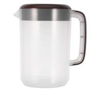 Alipis Jarra de plástico con tapa, garrafa de agua con asa y medidor, para nevera, bebidas frías o calientes, té helado, leche, zumo, 5 l