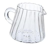 Alipis Jarra Servir de Borosilicato de de Vidrio 200ml Leche Espumar Diseño Liso Pulido y Adecuado para Casa y Cafetería