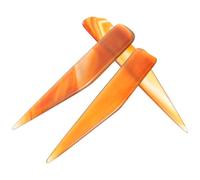 Alipis Juego de 3 Herramientas para Pulir Joyas de Ágata Natural Bruñidor de Ágata de 8 CM 9 CM y 10 CM Herramienta Manual para Alisar y Pulir Oro y Plata Suministros para