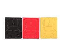 Alipis Juego de 3 Pegatinas Antideslizantes para Ratón Inalámbrico Funda Protectora Antisudor Cobertura Total en Negro Rojo Oscuro y Amarillo Accesorios de Agarre Ergonómicos para